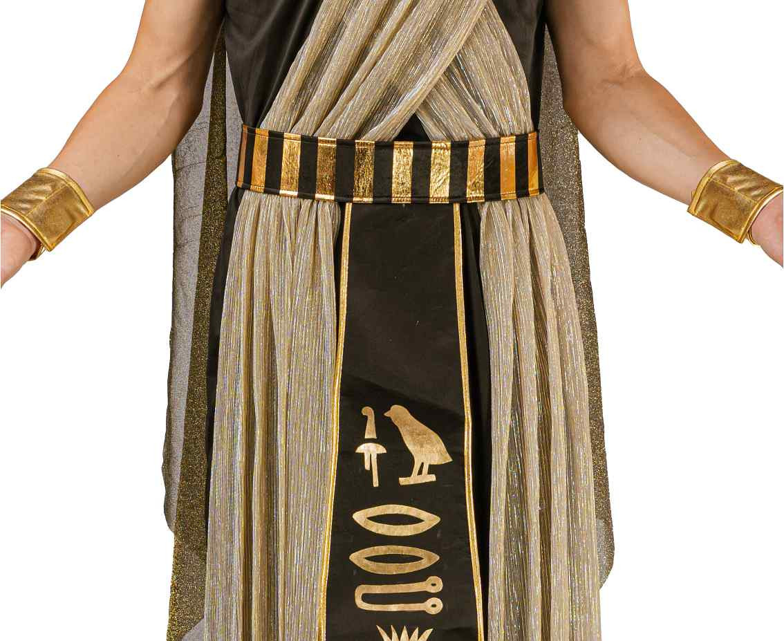 Role play-set for adult Egiptian Pharaoh (headscarf, robe, cape, belt, wristbands), size 52